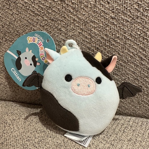 Nwt  🦇🐮3" Cillian  bat- cow clip Squishmallows - Picture 2 of 3